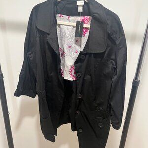 Essential Black Utility Button-Down